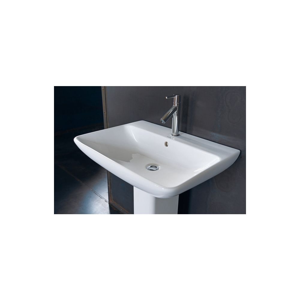 Duravit ME by Starck Waschtisch 490x650x180mm wandhäng., Weiß Hochglanz, Rechtecki... DURAVIT-2335650000 4021534966613 (Abb. 12)