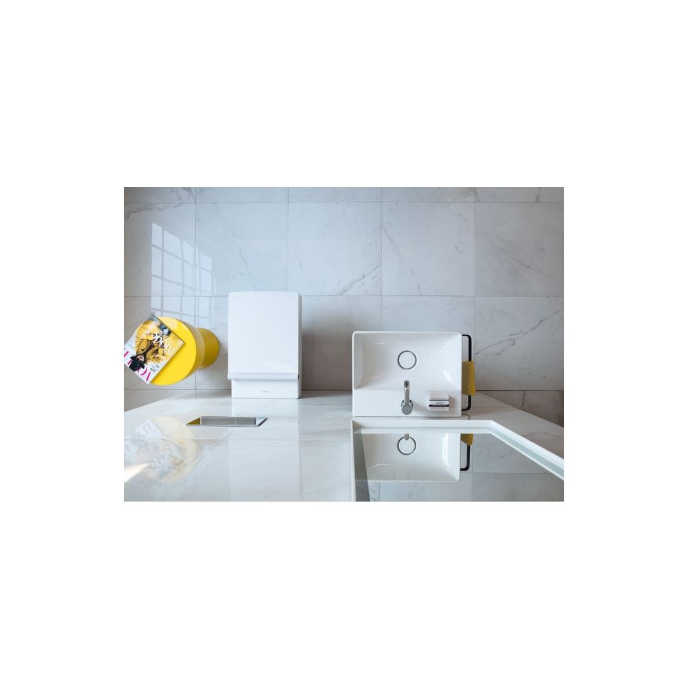 Duravit DuraSquare Handwaschbecken 350x450x140mm, Weiß Hochglanz, DuraCeram, Recht... DURAVIT-0732450041 4053424324395 (Abb. 13)