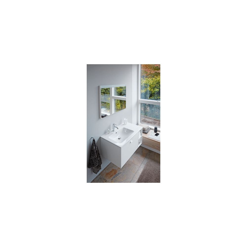 Duravit ME by Starck Waschtisch 490x830x180mm, Weiß Seidenmatt, Rechteckig, 1 Wasch... DURAVIT-2345833200 4053424893280 (Abb. 4)