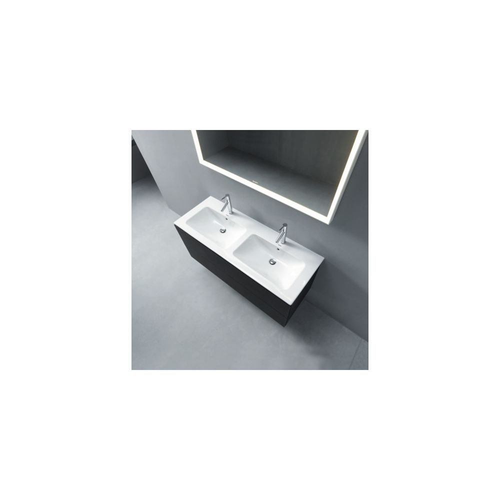 Duravit ME by Starck Doppelwaschtisch 490x1300x180mm wh, Weiß Hochglanz, Rechtecki... DURAVIT-2336130000 4053424121062 (Abb. 18)