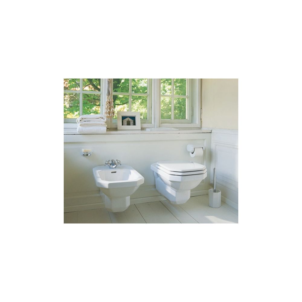 Duravit Serie 1930 Wandbidet 585x360x345mm, Weiß Hochglanz, WonderGliss, 1 HL, mit... DURAVIT-02661000001 4021534178924 (Abb. 3)
