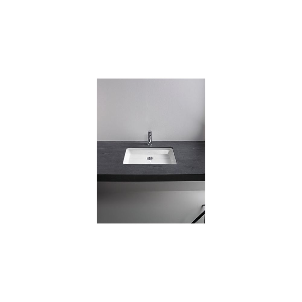 Duravit Design Classics Einbauwaschtisch 380x525x115mm, Weiß Hochglanz, WonderGlis... DURAVIT-03165300001 4021534310942 (Abb. 1)