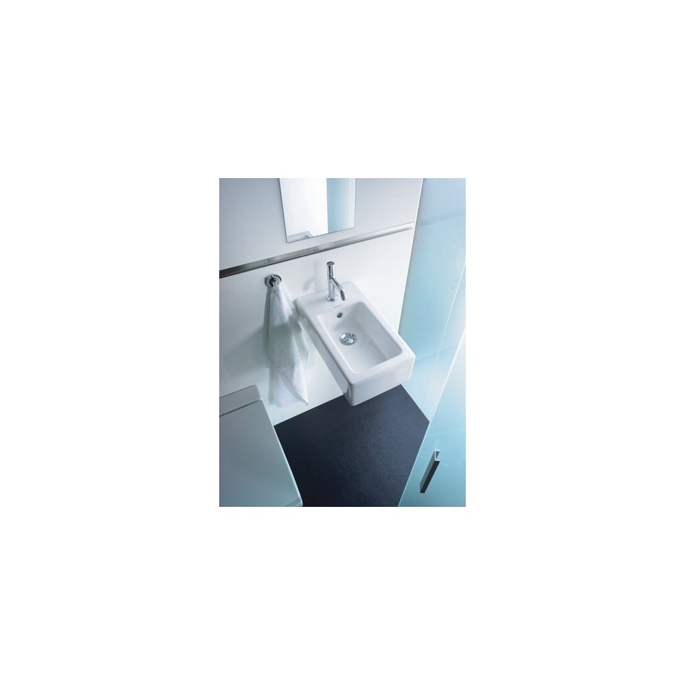 Duravit Vero Handwaschbecken 450x250x145mm, Weiß Hochglanz, Rechteckig,1 Waschplat... DURAVIT-0702250000 4021534317378 (Abb. 10)