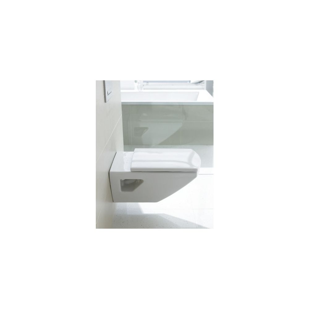Duravit Caro WC-Sitz Rechteckig, Weiß Hochglanz 369x59x478mm, mit Absenkautomatik, ... DURAVIT-0065690000 4021534576454 (Abb. 5)