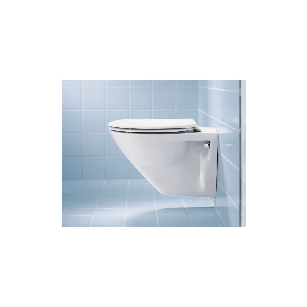 Duravit WC-Sitz, Oval, Weiß Hochglanz 376x43x446mm, ohne Absenkautomatik, Edelstahl... DURAVIT-0064200000 4021534005954 (Abb. 2)