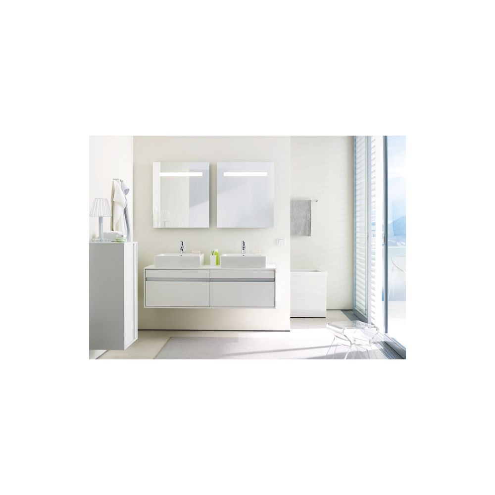 Duravit Ketho Halbhochschrank Dekor 360x500x880mm, Mattweiß, 1 Tür L, 2 Glasfachbö... DURAVIT-KT1266L1818 4021534724213 (Abb. 2)