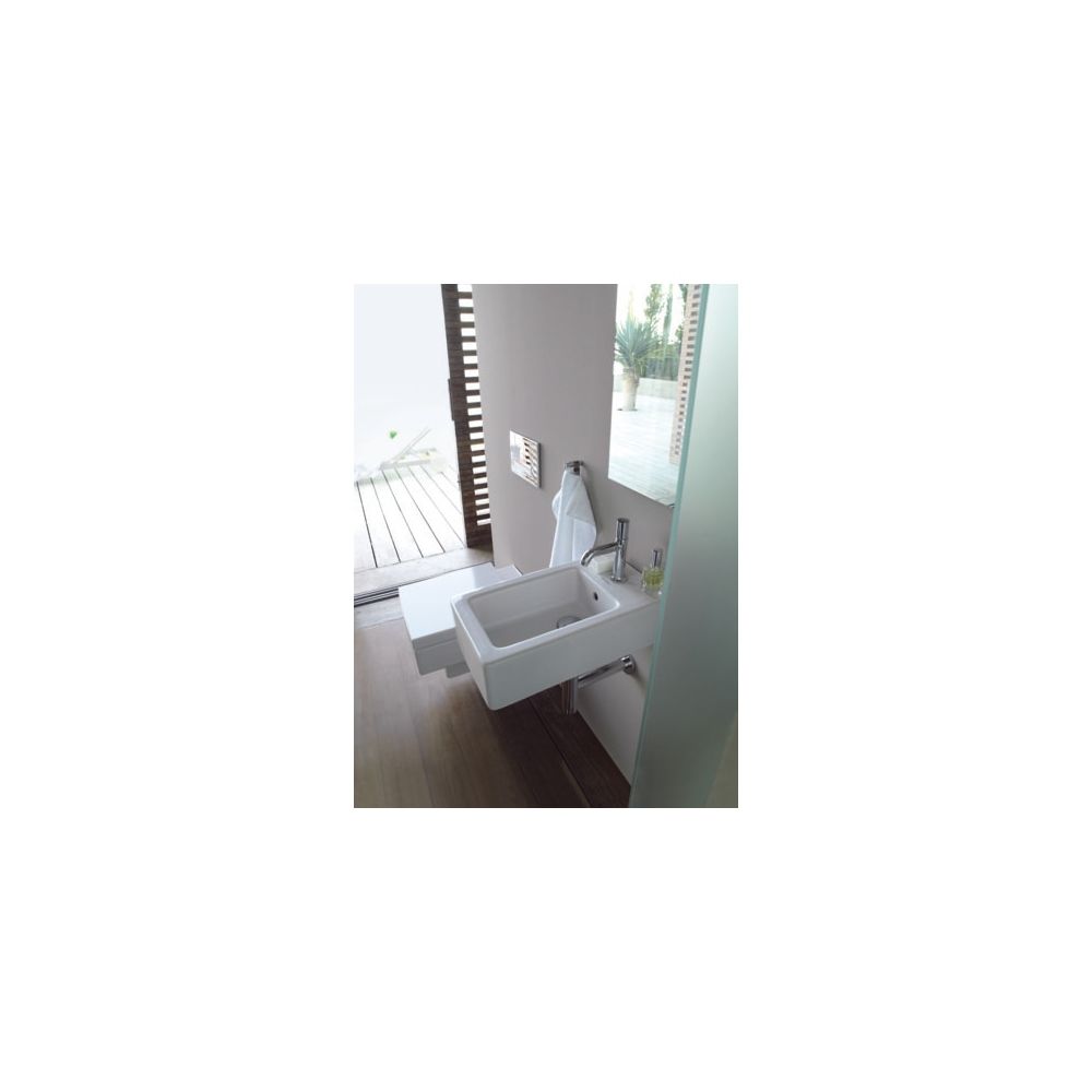 Duravit Vero Handwaschbecken 450x250x145mm, Weiß Hochglanz, Rechteckig,1 Waschplat... DURAVIT-0702250000 4021534317378 (Abb. 11)