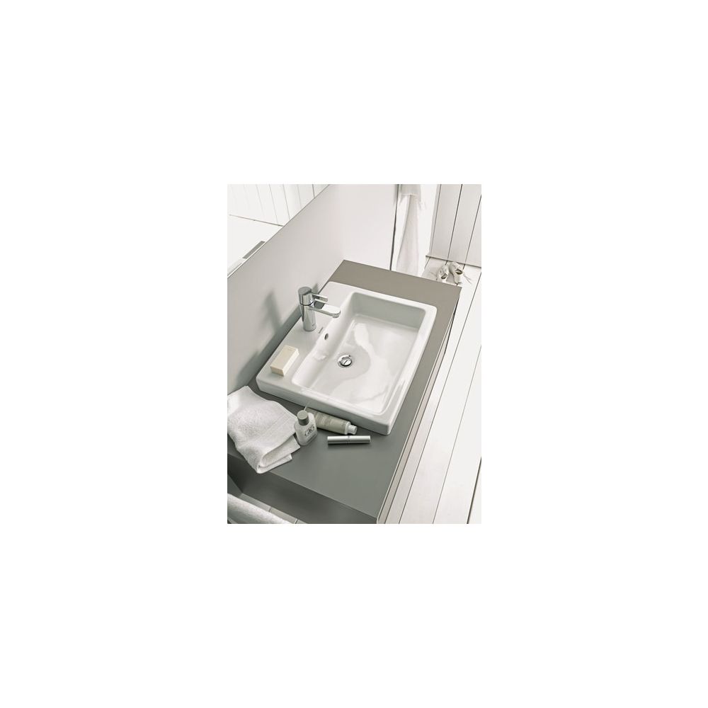 Duravit Vero Einbauwaschtisch 465x550x180mm, Weiß Hochglanz, WonderGliss, 1 HL, mi... DURAVIT-03155500001 4021534484421 (Abb. 3)