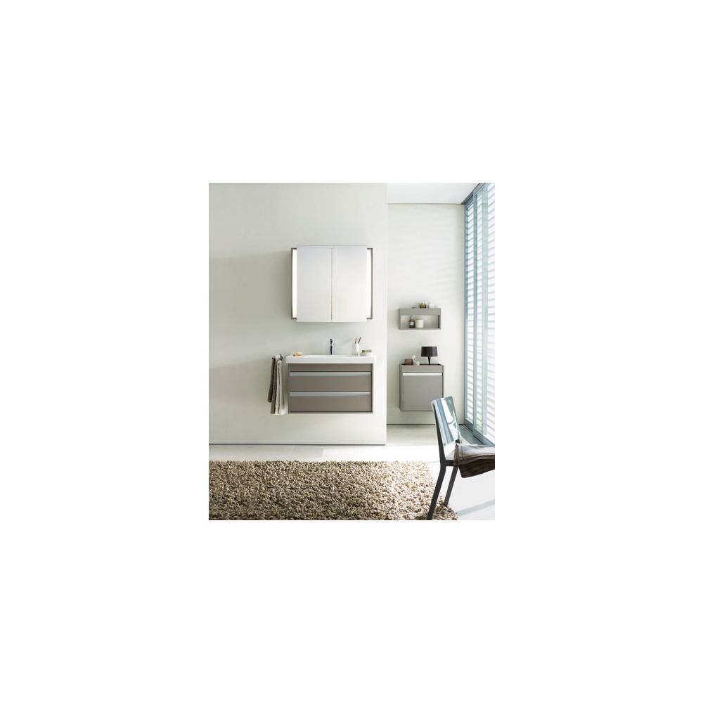 Duravit Ketho Wandregal 135x500x240mm, Basalt Matt, 1 offener Fächer, wandhäng. mi... DURAVIT-KT253704343 4021534724541 (Abb. 2)