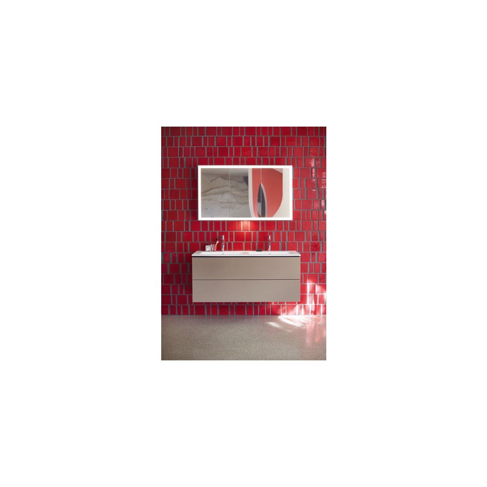 Duravit ME by Starck Doppelwaschtisch 490x1300x180mm wh, Weiß Hochglanz, Rechtecki... DURAVIT-2336130000 4053424121062 (Abb. 19)