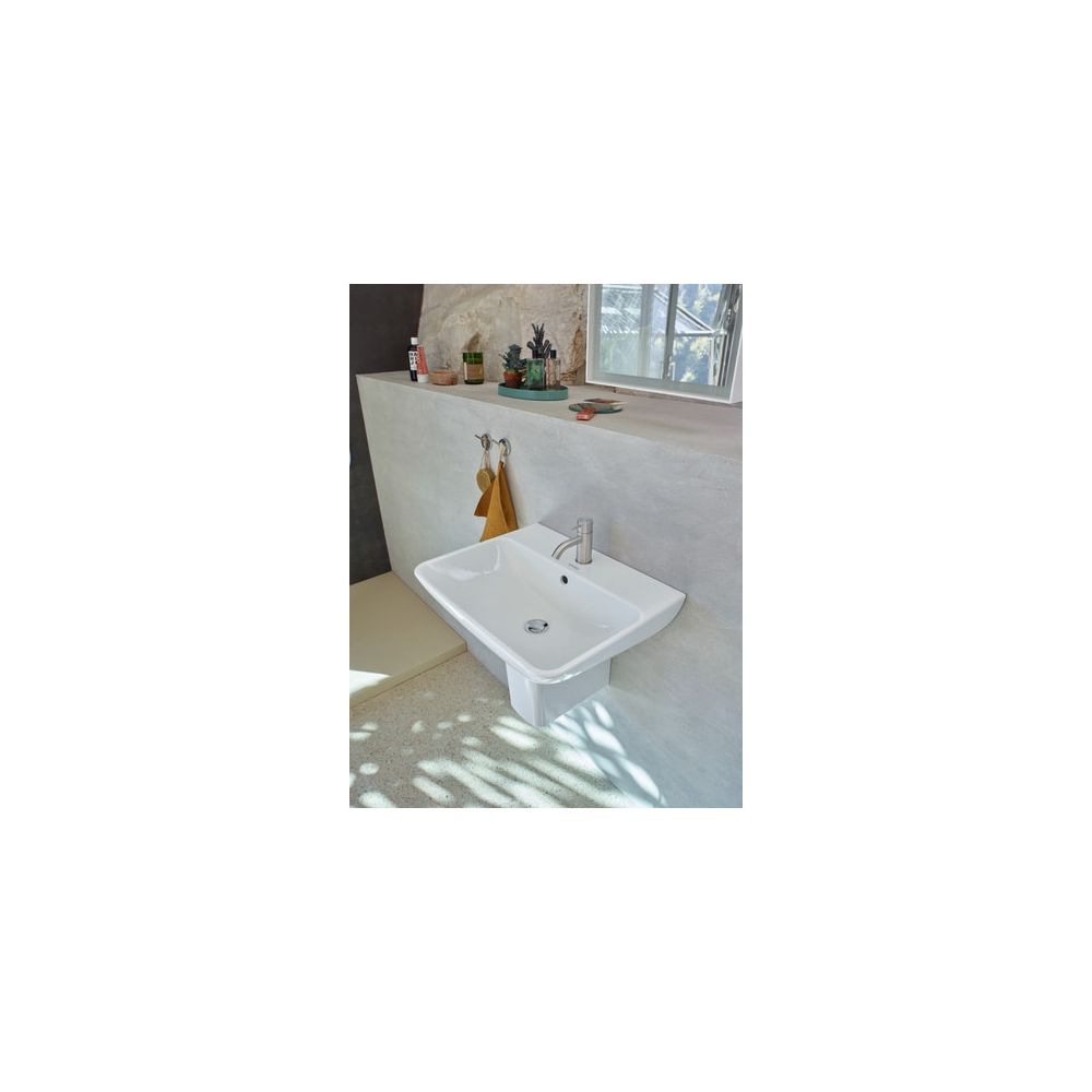 Duravit ME by Starck Waschtisch 440x550x180mm wandhäng., Weiß Hochglanz, Rechteckig... DURAVIT-2335550000 4053424021355 (Abb. 8)