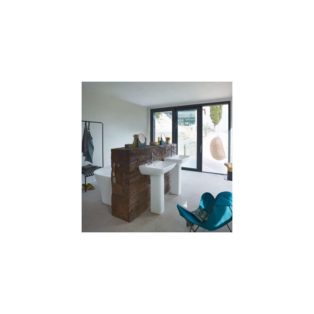 Duravit ME by Starck Waschtisch 460x600x180mm wandhäng., Weiß Hochglanz, Rechtecki... DURAVIT-2335600000 4021534966576 (Abb. 14)