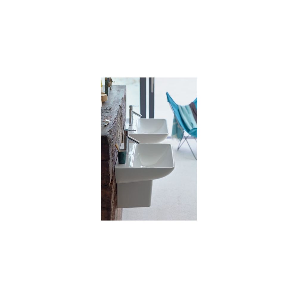 Duravit ME by Starck Waschtisch 460x600x180mm wandhäng., Weiß Hochglanz, Rechtecki... DURAVIT-2335600000 4021534966576 (Abb. 15)