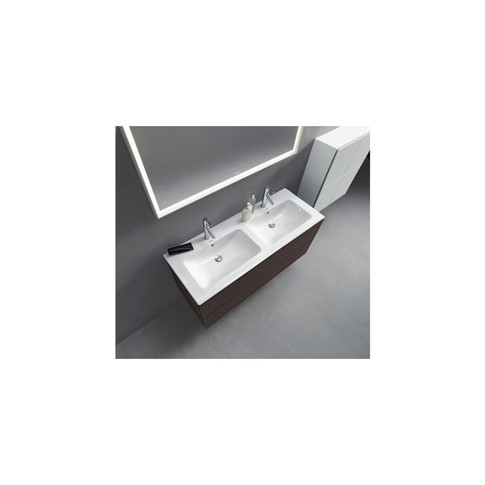 Duravit ME by Starck Doppelwaschtisch 490x1300x180mm wh, Weiß Hochglanz, Rechtecki... DURAVIT-2336130000 4053424121062 (Abb. 21)