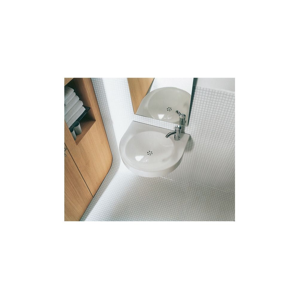 Duravit Architec Waschtisch 520x575x105mm wandhäng., Weiß Hochglanz, Halbrund, 1 Wa... DURAVIT-0443580008 4021534583094 (Abb. 2)