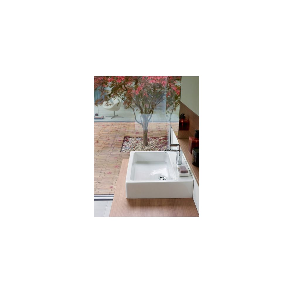 Duravit Vero Waschtisch 470x600x165mm mit HLB Aufsatz, Weiß Hochglanz, Rechteckig,... DURAVIT-0454600000 4021534217265 (Abb. 10)