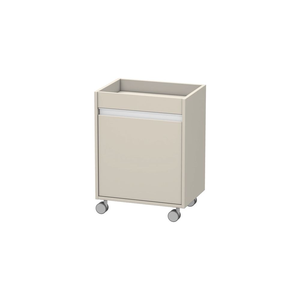 Duravit Ketho Rollcontainer Dekor, 360x500x670mm, Taupe Matt, Dekor, 1 Tür Links, ... DURAVIT-KT2530L9191 4053424338514 (Abb. 1)