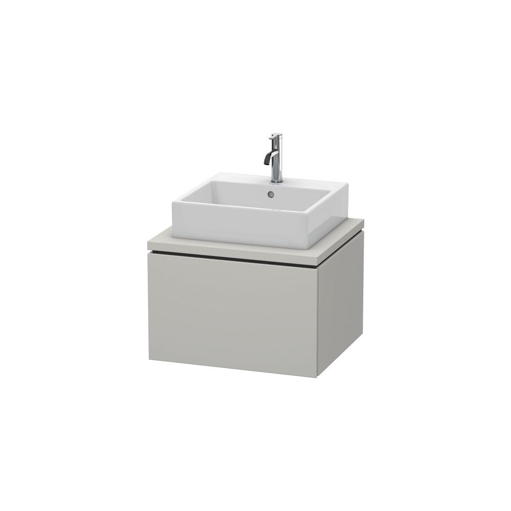 Duravit L-Cube Konsolenwaschtischunterbau wandh. 547x620x400mm ohne KSP Betongrau ... DURAVIT-LC581000707 4053424643779 (Abb. 1)