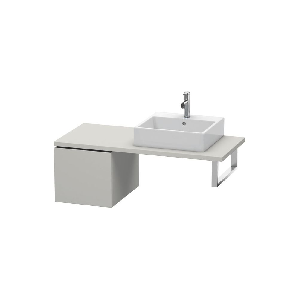 Duravit L-Cube Unterschrank für Konsole Dekor, 547x420x400mm, Betongrau Matt mit K... DURAVIT-LC583100707 4053424644615 (Abb. 1)