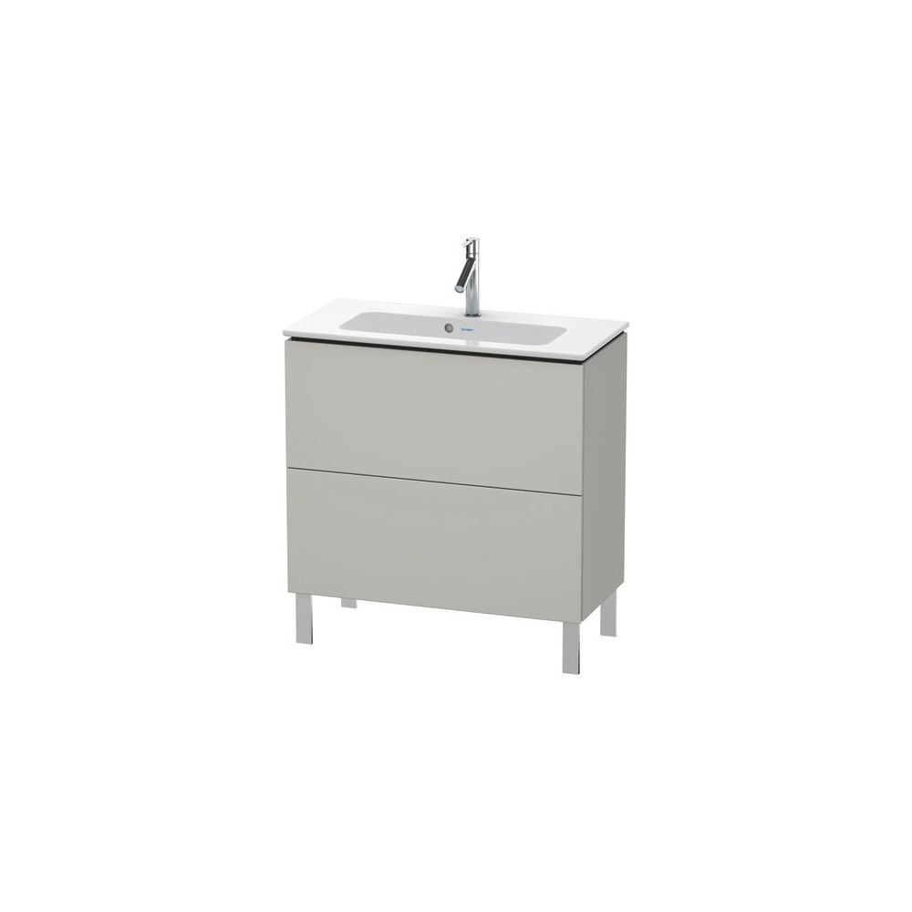 Duravit L-Cube Waschtischunterbau bodenstehend 391x820x704mm Betongrau Matt, Griff... DURAVIT-LC667400707 4053424648293 (Abb. 1)