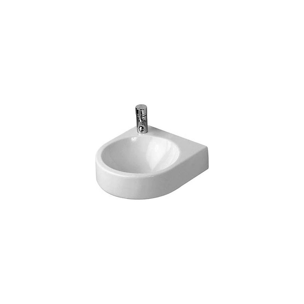 Duravit Architec Handwaschbecken 380x360x150mm, Weiß Hochglanz, Halbrund, 1 Waschpl... DURAVIT-0766350009 4021534254550 (Abb. 3)