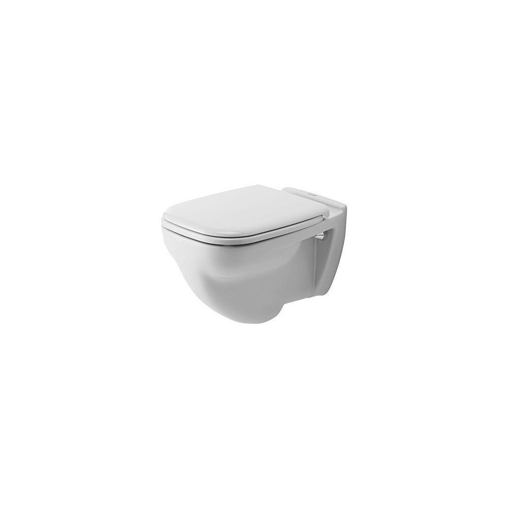Duravit D-Code Wand-WC 540x355x350mm, Weiß Hochglanz, 6l, Flachspüler, geschlossen,... DURAVIT-2210090000 4021534344220 (Abb. 3)