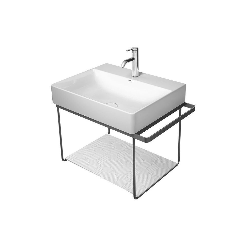 Duravit DuraSquare Metallkonsole 451x665x400mm, Mattschwarz, unter Waschtisch mit H... DURAVIT-0031024600 4053424418230 (Abb. 4)