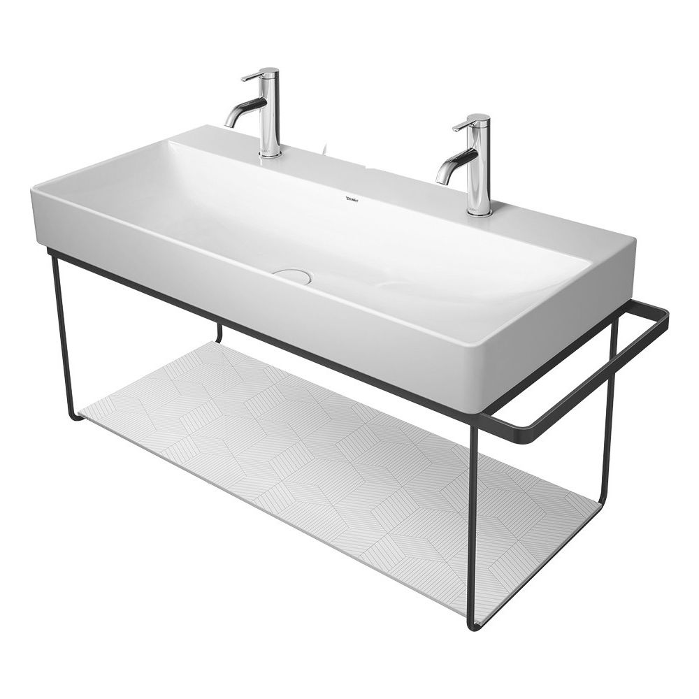 Duravit DuraSquare Metallkonsole 451x1063x400mm, Mattschwarz, unter Waschtisch mit ... DURAVIT-0031044600 4053424418360 (Abb. 7)