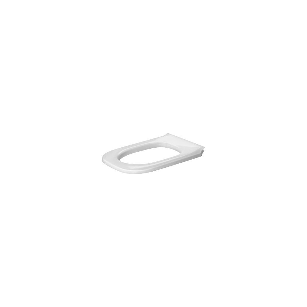 Duravit D-Code WC-Sitzring, Weiß glänzend, verlängert, Edelstahl-Scharniere, 361x42... DURAVIT-0060710000 4021534950025 (Abb. 1)