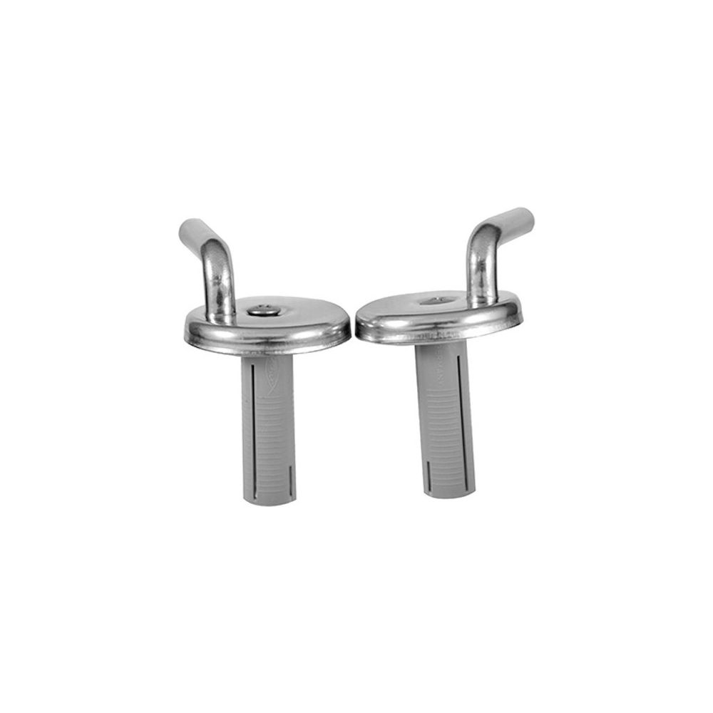 Duravit Scharnier-Set für WC-Sitz ohne Absenkautomatik, Edelstahl, 0061181000... DURAVIT-0061181000 4021534170355 (Abb. 1)