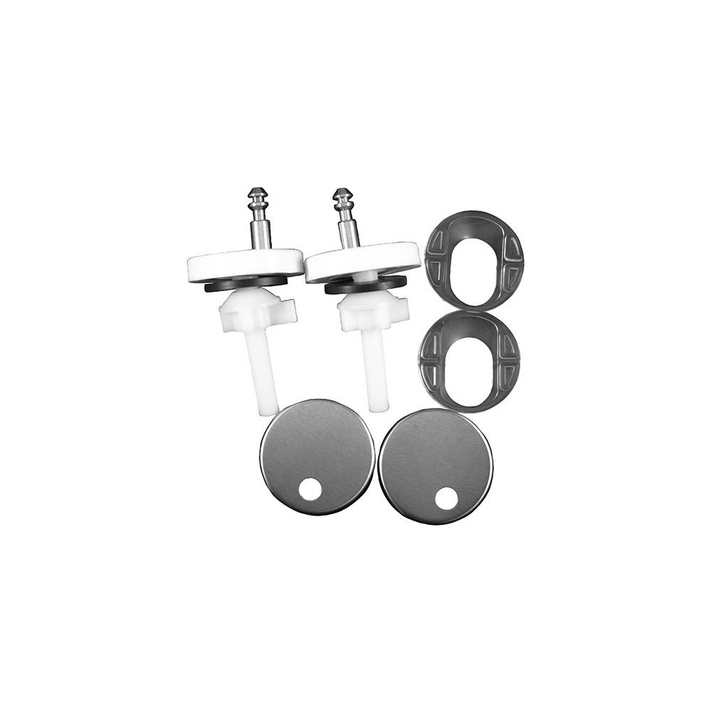 Duravit Scharnier-Set für WC-Sitz mit Absenkautomatik, Kunststoff, 0061571000... DURAVIT-0061571000 4021534577826 (Abb. 1)