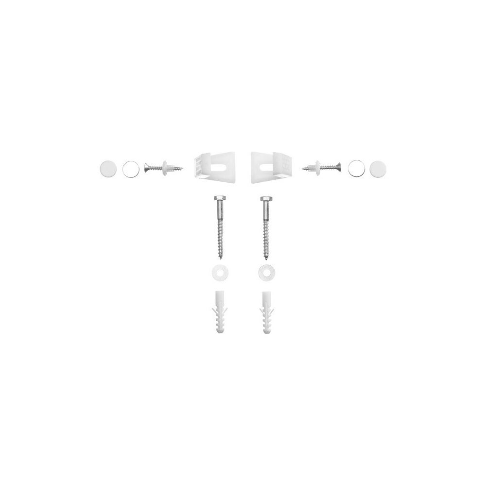 Duravit Befestigung für Stand-WC und Urinale Abdeckkappen, Weiß und Chrom... DURAVIT-0067021000 4021534012815 (Abb. 1)