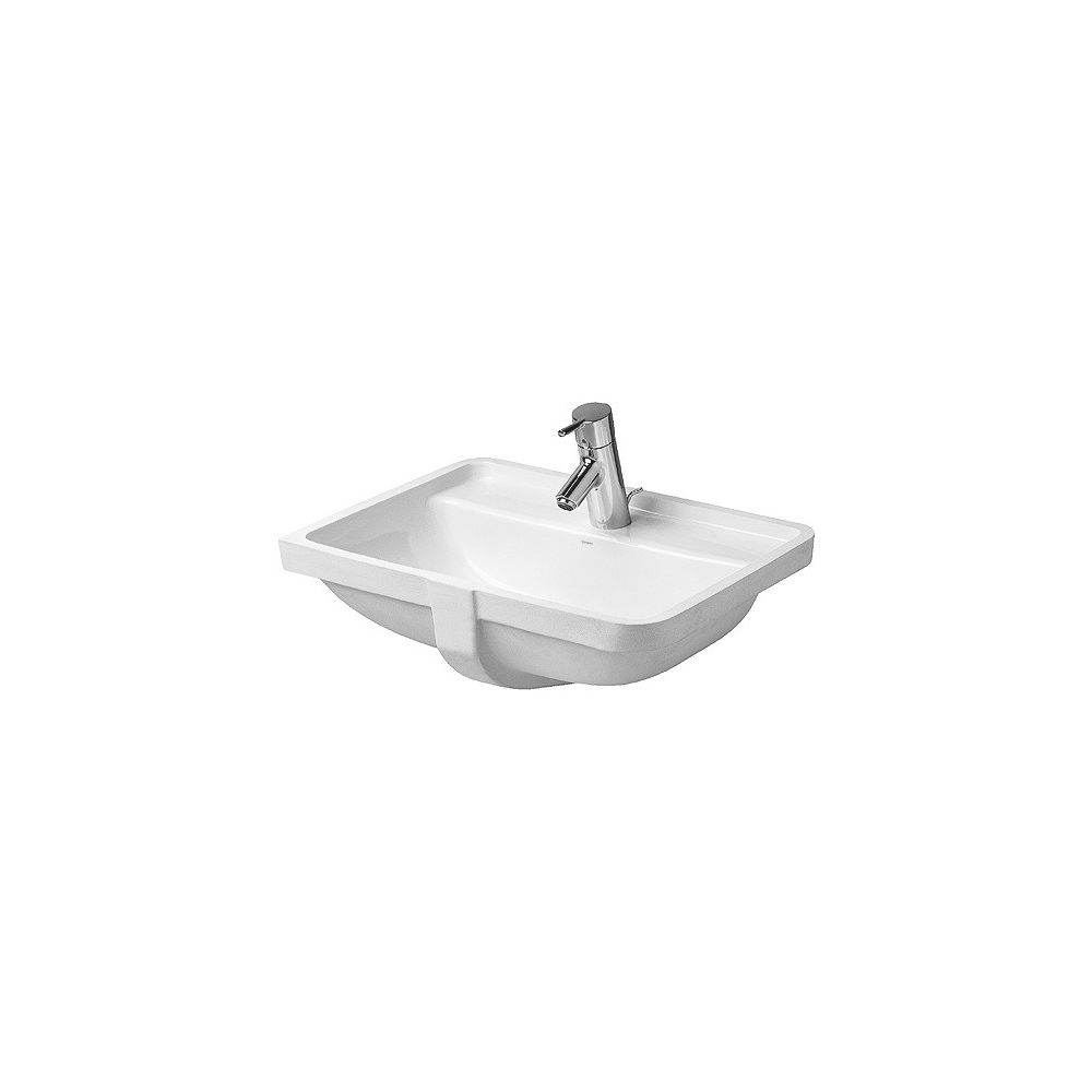 Duravit Starck 3 Einbauwaschtisch 400x525x190mm, Weiß Hochglanz, WonderGliss, mit ... DURAVIT-03024900001 4021534223341 (Abb. 4)