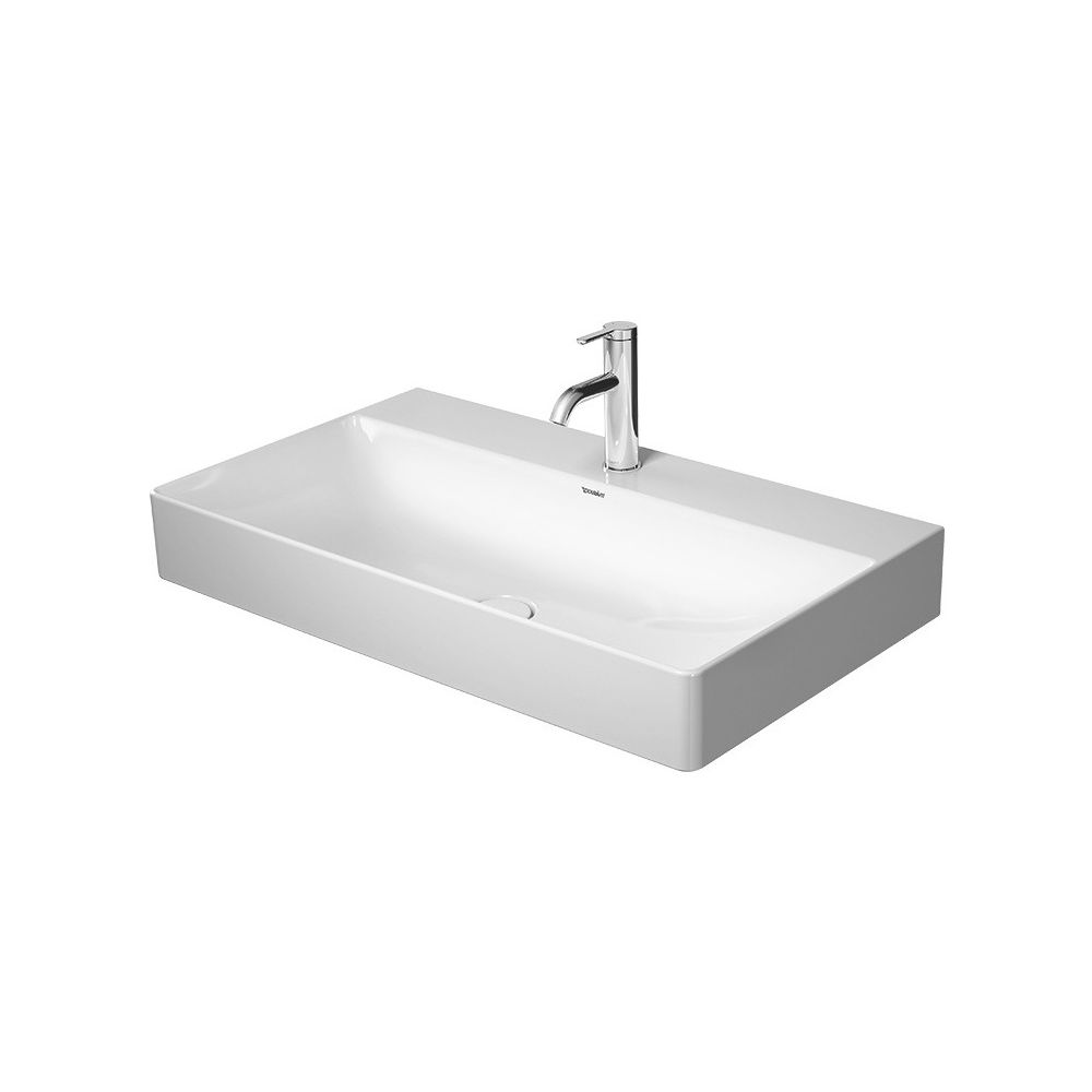 Duravit DuraSquare Waschtisch 470x800x145mm, DuraCeram, Weiß Hochglanz, Rechteckig,... DURAVIT-2353800079 4053424502779 (Abb. 4)