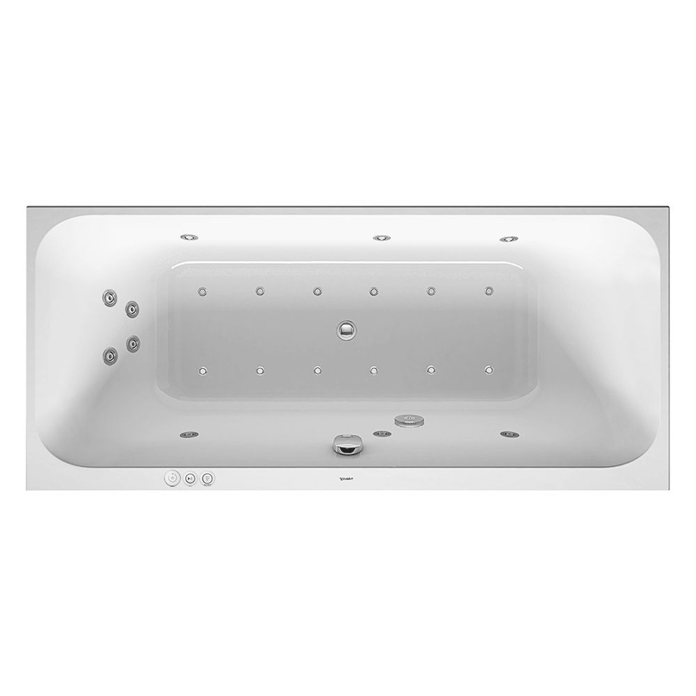 Duravit Happy D.2 Plus Whirlwanne rechteckig, Einbau, 800x1800x480mm Combi-Sys... DURAVIT-760314000CP1000 4053424072128 (Abb. 3)