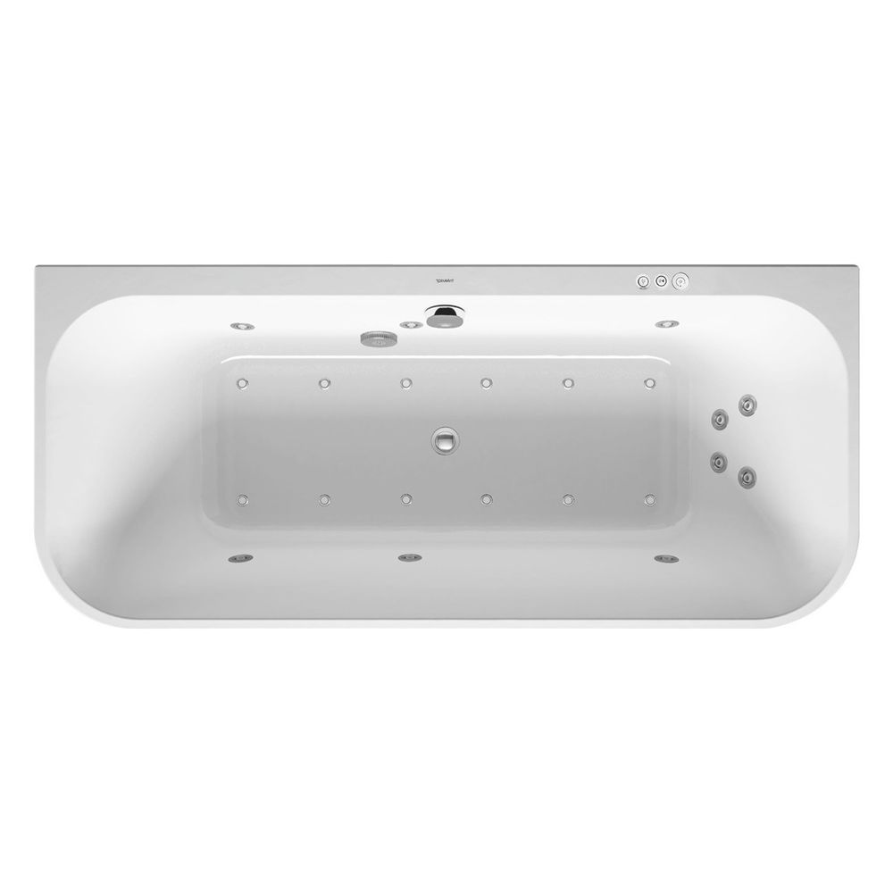 Duravit Happy D.2 Plus Whirlwanne rechteckig, Vorwand, 800x1800x480mm, Combi-S... DURAVIT-760451800CP1000 4053424736211 (Abb. 3)