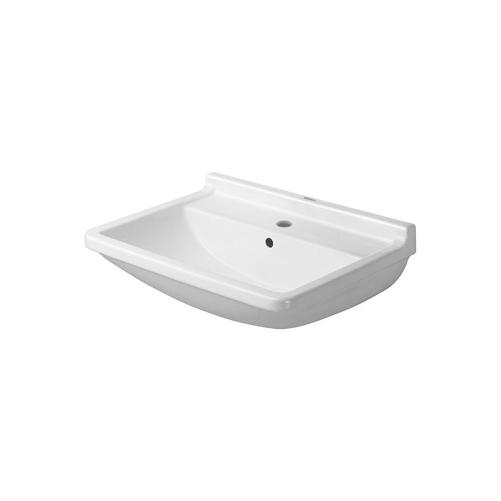 Duravit Starck 3 Waschtisch 485x650x235mm wandhäng., Weiß Hochglanz, Rechteckig, 1 ... DURAVIT-0300650000 4021534222788 (Abb. 9)