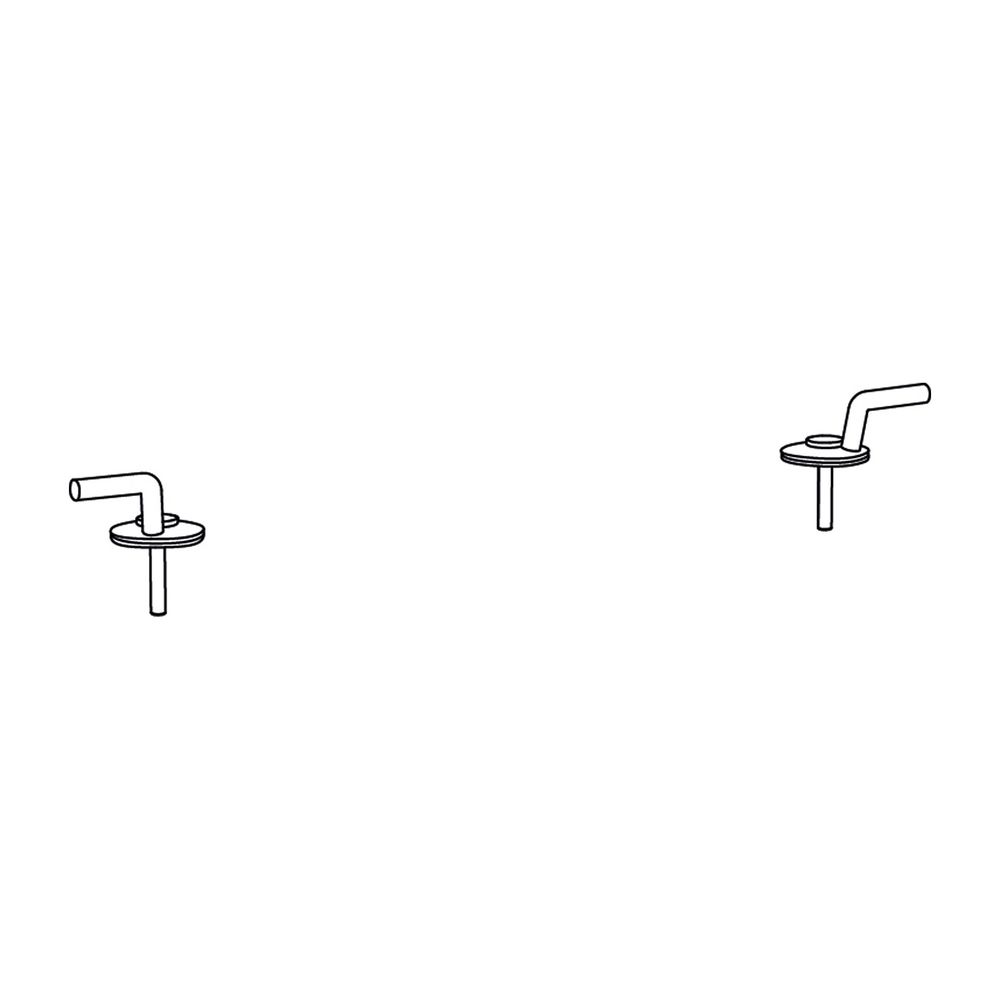 Duravit Scharnierpaar für WC-Sitz Architec und Starck 3, ohne SoftClose, Chrom... DURAVIT-0061121000 4021534244834 (Abb. 2)