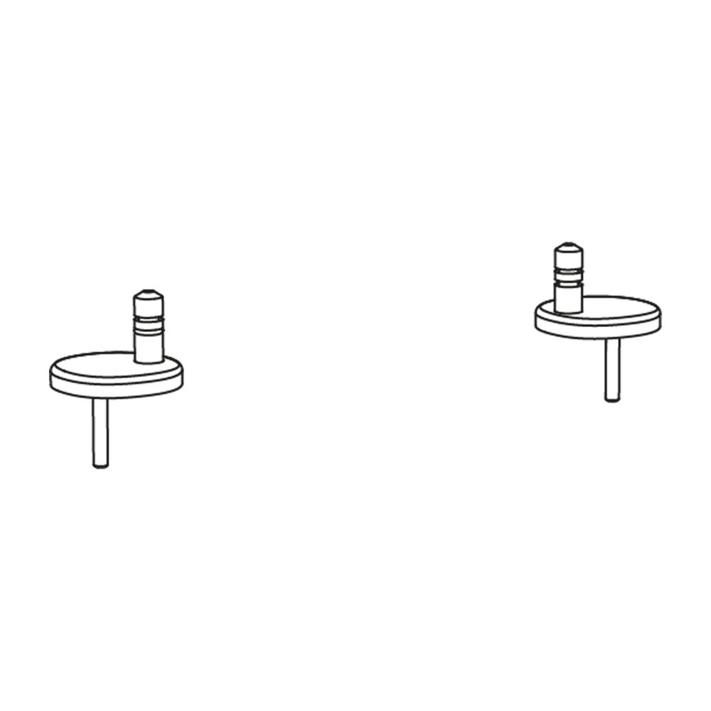 Duravit Scharnier-Set für WC-Sitz mit Absenkautomatik, Edelstahl, 0061381000... DURAVIT-0061381000 4021534427466 (Abb. 2)