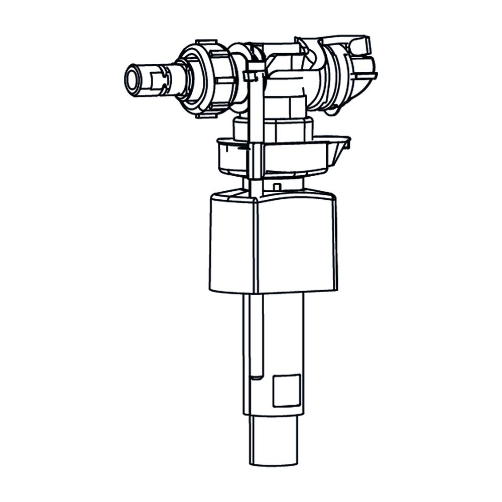 Duravit Füllventil mit Wasseranschluss seitlich 3/8", 0074112000... DURAVIT-0074112000 4021534270154 (Abb. 2)