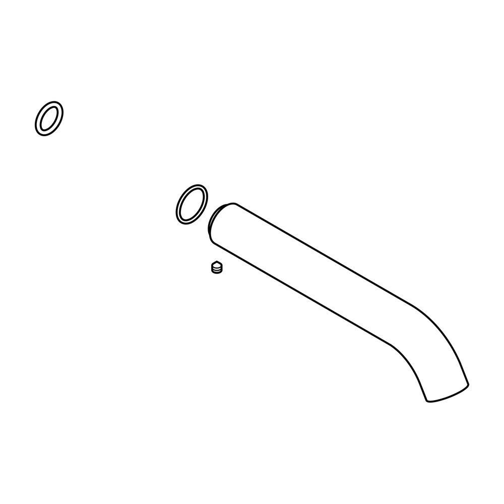 Duravit Auslauf verlängert für Waschtischmischer, Unterputz... DURAVIT-T537694 7612158493233 (Abb. 1)