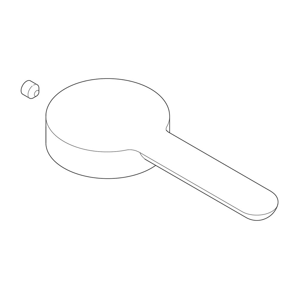 Duravit Hebelset komplett für Waschtisch und Bidet, Ersatzteil Armaturen... DURAVIT-T537696 7612158493257 (Abb. 1)