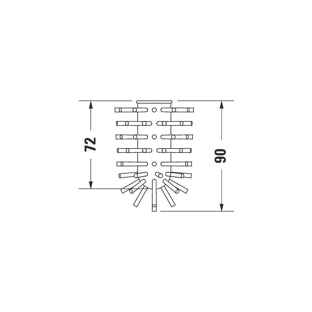 Duravit Bürstenkopf Starck T 64x64x90mm, Ersatzteil für WC Accessoires... DURAVIT-1004710000 4053424693972 (Abb. 4)