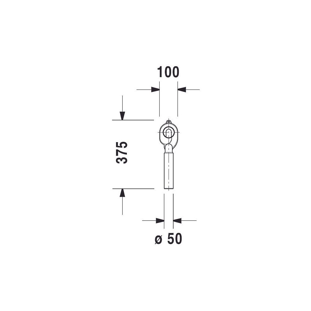 Duravit Absaugesiphon für Urinal Abgang innen senkrecht... DURAVIT-0051110000 4021534317712 (Abb. 3)
