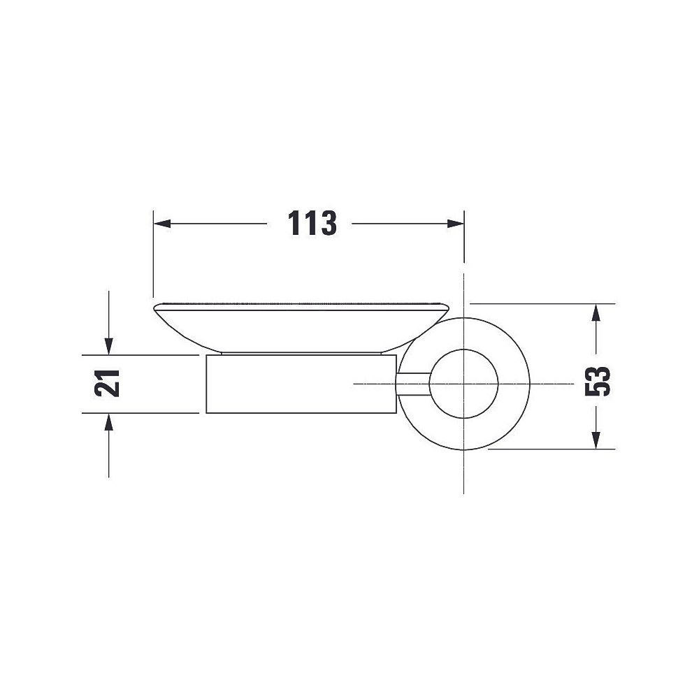 Duravit D-Code Seifenschale 120x137x53mm, Chrom/Mattweiß, Messing/Milchglas, Schrau... DURAVIT-0099171000 4021534636141 (Abb. 8)