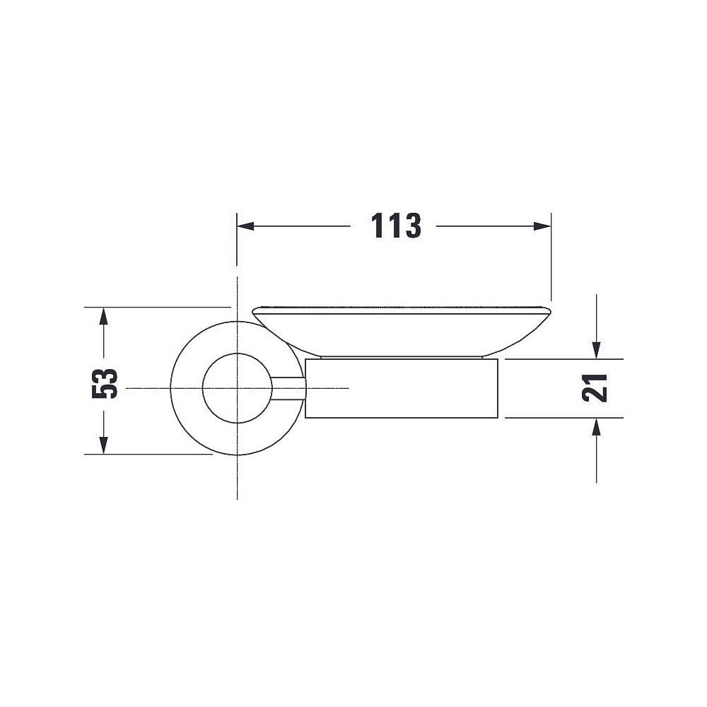 Duravit D-Code Seifenschale 120x137x53mm, Chrom/Mattweiß, Messing/Milchglas, Schra... DURAVIT-0099181000 4021534636158 (Abb. 10)
