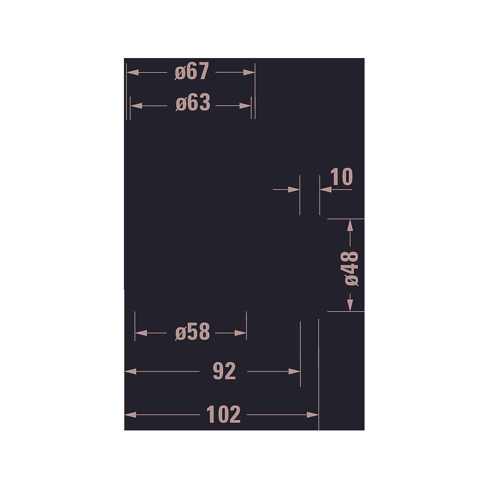 Duravit D-Code Zahnputzbecher 102x118x97mm, Chrom/Mattweiß, Schraubbefestigung, wa... DURAVIT-0099201000 4021534636172 (Abb. 14)