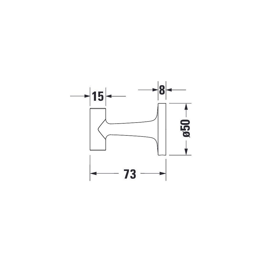 Duravit Starck T Handtuchhaken 99x60x60mm, Bronze gebürstet... DURAVIT-0099290400 4067116084863 (Abb. 4)