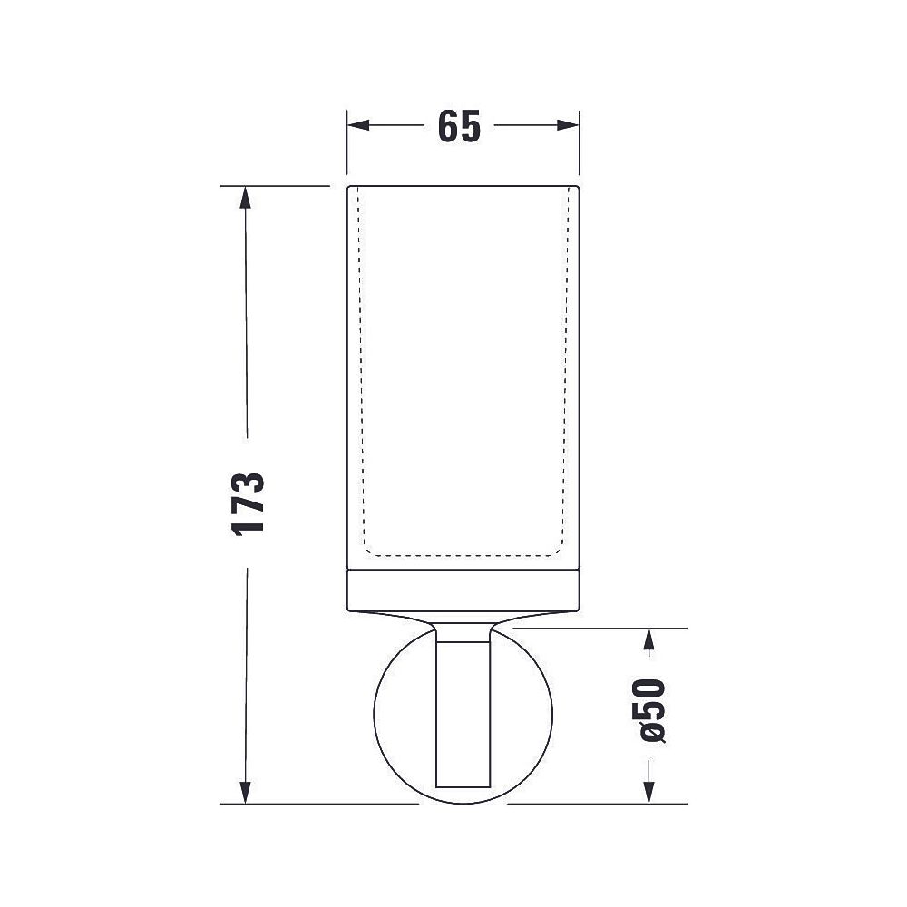 Duravit Starck T Zahnputzbecher einzeln wandhäng., Position mitte, 65x98x173mm, Chr... DURAVIT-0099311000 4053424693781 (Abb. 8)