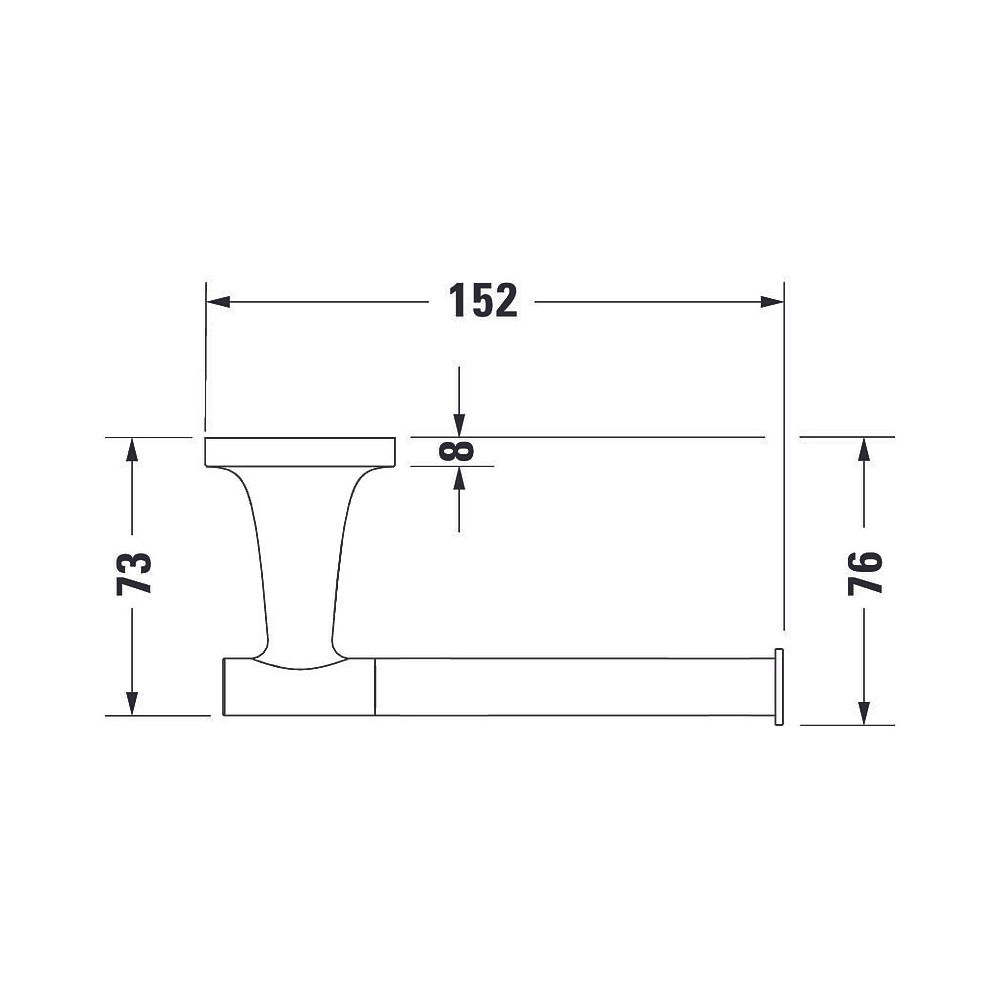 Duravit Starck T Toilettenpapierhalter, Papierrollenhalter 152x152x50mm, Edelstahl ... DURAVIT-0099377000 4067116086911 (Abb. 7)